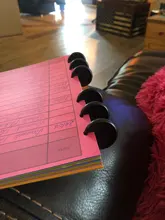 100 Uds Negro redondo anillos de plástico de agujero de hoja suelta anillo libro vinculante disco hebilla aro DIY ligante libreta Oficina anillos