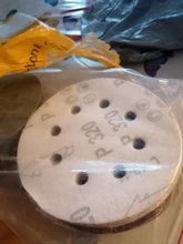 Discos de lija de forma redonda, papel de lija de 100mm, gancho de bucle, hoja de pulido, papel de lija de 8 agujeros, almohadilla de pulido, 125 Uds.