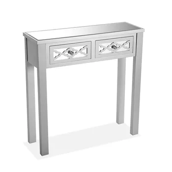 Entrance Table 2 drawers silver and crystal
Entrance Table 2 drawers silver and crystal