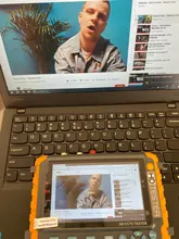 Probador de CCTV HD actualizado IV8W IV7W 5MP 4MP AHD TVI CVI CVBS Monitor de probador de cámara de seguridad analógica con cable de prueba de PTZ UTP