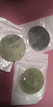 DeceMars-Soporte de paleta adhesiva, pegamento para extensión de pestañas, piedra redonda verde, 1 ud., herramienta de maquillaje