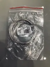 Memoria de alambre brazaletes de cuentas de acero componentes redondo color plata 5,5 cm(2 1/8 ) Dia, 50 Loops