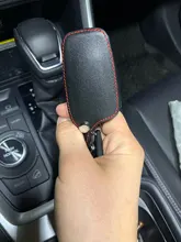 VCiiC-Funda de cuero para llavero de coche, funda de 3 botones, sin llave, para Toyota Camry, CHR, Prius, Corolla, RAV4, Prado 2017, 2018