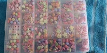Caja de cuentas de 24 cuentas de rejilla para niños, pulsera creativa para hacer collares, entrenamiento, habilidad para enviar accesorios, Juguetes