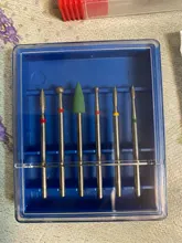 Caja de almacenamiento clara para broca de taladro eléctrico, soporte de limas rotativas, accesorio herramienta de exhibición de uñas, 10/20/30 ranuras