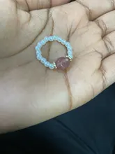Anillo de perlas de imitación para mujer, sortija elástica de resina con cuentas azules y blancas, flor y corazón, anillo ajustable redondo para mujer, joyería Floral