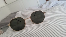 Sunglasses Vintage Retro Women Goggles Frame Lens Driver's Polygon Round Small Luxury