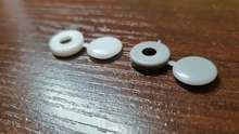 Juego de tapas protectoras para tornillos, paquete de cubiertas de botón para pijas, coberturas plásticas prácticas, protectoras de pernos, ideal para muebles en el exterior, equipo de decoración, 100 uds.
