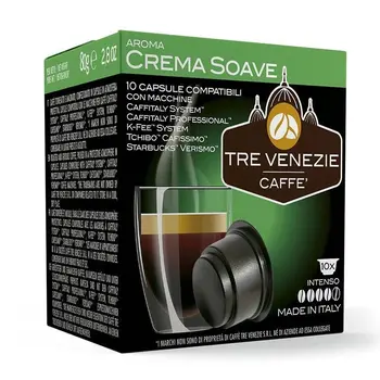 CREAM, STRACTO compatible 10 capsules brand Tre Venezie
CREAM, STRACTO compatible 10 capsules brand Tre Venezie