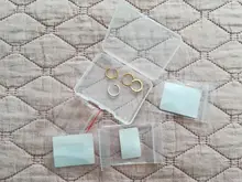 ROXI-pendientes de plata de ley 925 con Clip para mujer, pendientes no perforados, con formas geométricas C