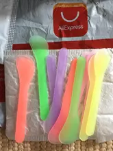 10 unids/lote de mascarilla Facial Stick cosmética espátula Scoop DIY mascarilla Facial cuchara belleza bastoncillos de maquillaje barro mezcla herramientas Color aleatorio