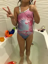 Ropa de playa con corazón de lentejuelas para niños, bañador de una pieza, Monokini, 2020
