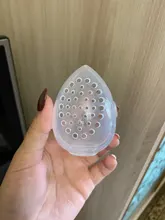 Soporte de esponja de belleza estuche de almacenamiento, maquillaje, licuadora, soporte para esponjas, vacío, cosmético, en forma de huevo, transparente, caja de secado 2020, 1 ud.