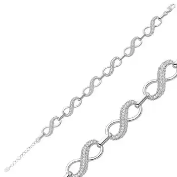 Merve Silver Infinity Ladies Bracelet
Merve Silver Infinity Ladies Bracelet