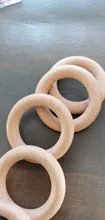 Anillo de madera sin BPA para bebé, mordedor de madera Natural para dentición de roedores, juguete Montessori DIY para regalo de pulsera de bebé de lactancia, 5 uds.