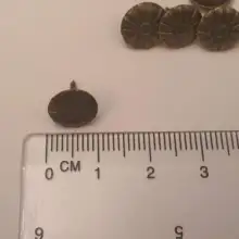 Tapicería de latón antiguo, caja de vino de regalo, joyería para uñas, tachuela decorativa para sofá, pasador, accesorios para uñas, 100 Uds.