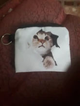 Lindo Animal de las mujeres de impresión de moneda monederos cartera chica señoras bolso de mano, monedero hembra Mini bolsa de dinero de cuero de la PU
