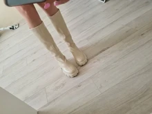 Botas de plataforma para mujer, zapatos lisos de media caña, planos de fondo grueso, cálidos, para Otoño e Invierno