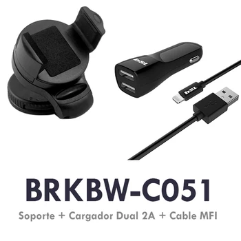 BRKBW-C051, Charger, automotive, dual USB, with MFI cable, for IOS devices and fixing phone holder suction cup
BRKBW-C051, Charger, automotive, dual USB, with MFI cable, for IOS devices and fixing phone holder suction cup