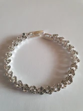 Pulsera de oro rosa de Color plateado para mujer, colgante de corazón de cristal, pulsera de mujer, joyería fina de Boda nupcial, regalo