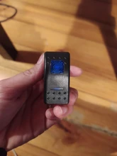 Interruptor marino de 5 pines para coche, interruptor de encendido y apagado con luz LED doble, 20A, 1 Uds.