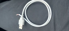 Cable USB de 50CM y 100CM conector para línea de LED, 2 pines, Conector de Cable de conexión de alimentación para cinta de LED DC5V de Color único