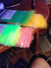 Nuevo 5 colores opcionales atado de moscas UV hielo DUB ultravioleta chispa de vida fibras hielo doblaje fibra sintética del pelo atado de moscas Material