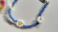 HangZhi-Pulseras de margaritas coreanas con flores, coloridas y transparentes, hechas a mano, elásticas, joyería, novedad de 2020