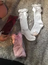 Socks Bow Summer Spring Mesh Newborn Baby Girls Kids for Christmas Winter Non-slip Terry Cotton Sokken Princess Knee High Long