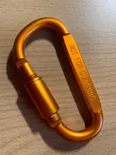 Lixada-mosquetón de aleación de aluminio para escalada al aire libre, mosquetón para acampar, Tornillo de gancho de bloqueo, hebilla en D, llavero, varias herramientas