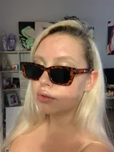 Las mujeres gafas de sol de diseñador de la marca gafas de ojo de gato conductor gafas de sol de pesca rectángulo leopardo Vintage gafas