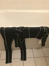 Kliou-Conjunto de dos piezas de fitness para mujer, top corto de manga larga negra, leggings de cintura alta de retales a rayas blancas, chándal activo