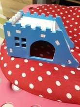 Pet-Supplies Platform Pet-Toy-House Castle Hamster Nest Pet-Hedgehog Wooden Observation