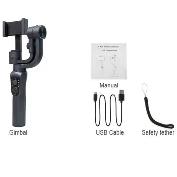 3-Axis Handheld Gimbal Stabilizer w/Focus Pull & Zoom for iPhone 11 Pro Xs Max X 8 Plus 7 6s SE Samsung Action Camera 
3-Axis Handheld Gimbal Stabilizer w/Focus Pull & Zoom for iPhone 11 Pro Xs Max X 8 Plus 7 6s SE Samsung Action Camera