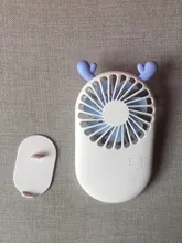 Mini ventilador portátil de mano para viaje y oficina, ventiladores de sobremesa recargables con USB, 3 modos ajustables, para verano, 1 unidad