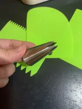 Boquilla DE ACERO INOXIDABLE #1M, punta de estrella abierta, herramientas de pastelería, boquillas para manga pastelera, decoración para cupcakes, crea Flor de gota