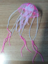 Medusa vívida Artificial brillante, pez de silicona, decoración de tanque, adorno decoración para acuario, 3 meses de garantía