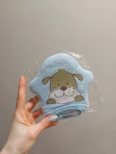 3 colores gato de algodón suave cepillo para ducha de baño Animal lindo de polvo de esponja de frotando toalla bola para los niños del bebé