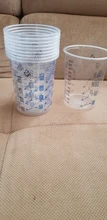 Taza de mezcla de pintura plástica de 10 Uds. Recipiente de mezclas de pintura de 600ml taza de calibración para mezclar con precisión pintura y líquido de alta calidad