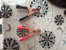 Connector-Plug Battery Alligator-Clips Test-Lead-Clips Crocodile Caravan Power Red Black