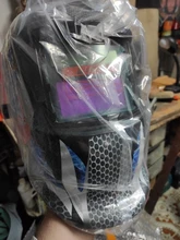 Casco de soldadura automático Solar, Máscara de Soldadura montada en la cabeza, tapa de soldadura de arco de argón, tapa plana de soldadura con casco de protección, medio helicoidal