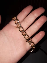 Collar grande de moda para mujer, Gargantilla gruesa de Color dorado y plateado, collares de cadena, joyería de fiesta, 2021