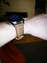 Carouse-correa de piel de vaca hecha a mano para Samsung Galaxy Watch Active, 22mm, 20mm, 42mm, 46mm, Gear sport S2 S3, Correa clásica para Huawei GT 2