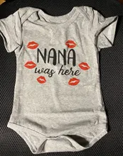 NANA Was here-monos impresos para niños recién nacidos, niñas y niños, mono de manga corta unisex, 0-18 meses