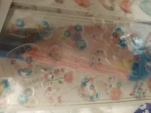 1 hoja hermosa corazones coloridos epoxi de cristal adhesivos decorativos bricolaje Craft Diary Stick Label