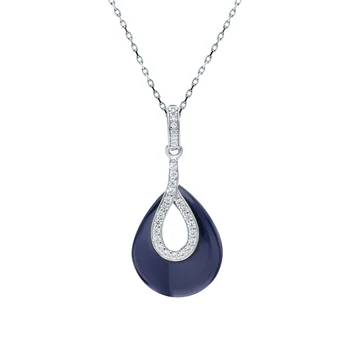 Silver Pendant with ceramics and cubic zirconia sunlight sample 925 
Silver Pendant with ceramics and cubic zirconia sunlight sample 925