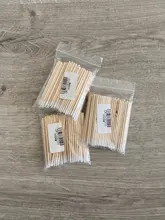 Hisopos de algodón y madera palo para limpieza de oídos de labios delineador de ojos tatuaje maquillaje cosméticos herramientas joyería limpio palos brotes