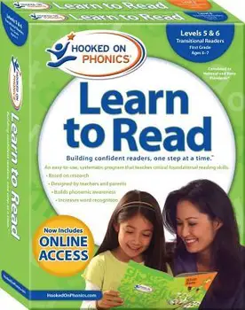 Hooked on Phonics Learn to Read - Levels 5 & 6 Complete: transitional Readers (First Grade - Ages 6-7)
Hooked on Phonics Learn to Read - Levels 5 & 6 Complete: transitional Readers (First Grade - Ages 6-7)