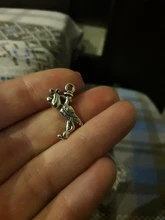 20 piezas de dijes cigüeña bebé pájaro 23x18mm tibetano bronce plata Color colgantes joyería antigua fabricación artesanal DIY