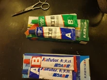 Pegamento de Metal de 65g Kafuter A + B, adhesivo para reparación, superpegamento, radiador automático de acero al hierro, tanque de agua, fugas especiales, pegamento de soldadura